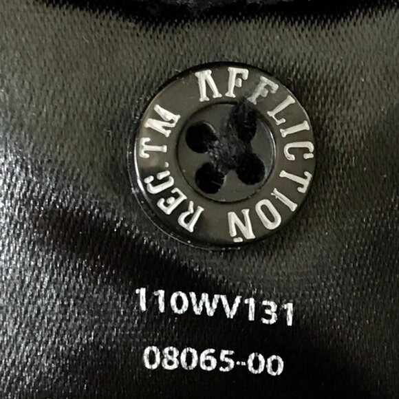 Affliction Black Premium Slim Shirt Men 2XL Black Button Up Pocket Embroidered - Picture 15 of 16